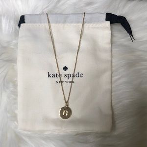 KATE SPADE “D” PENDANT NECKLACE